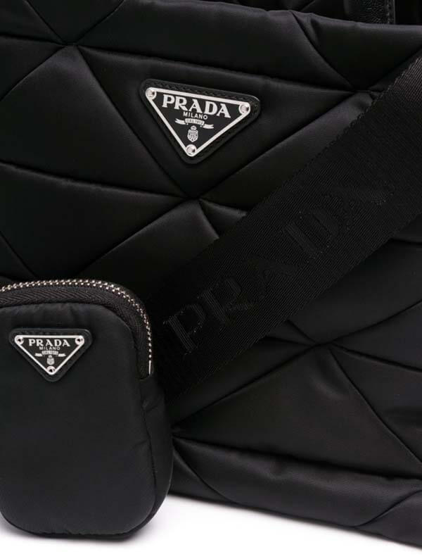 ★プラダ★パデッドナイロン トートバッグ偽物 1BG373_2DJN_F0002_V_O1O